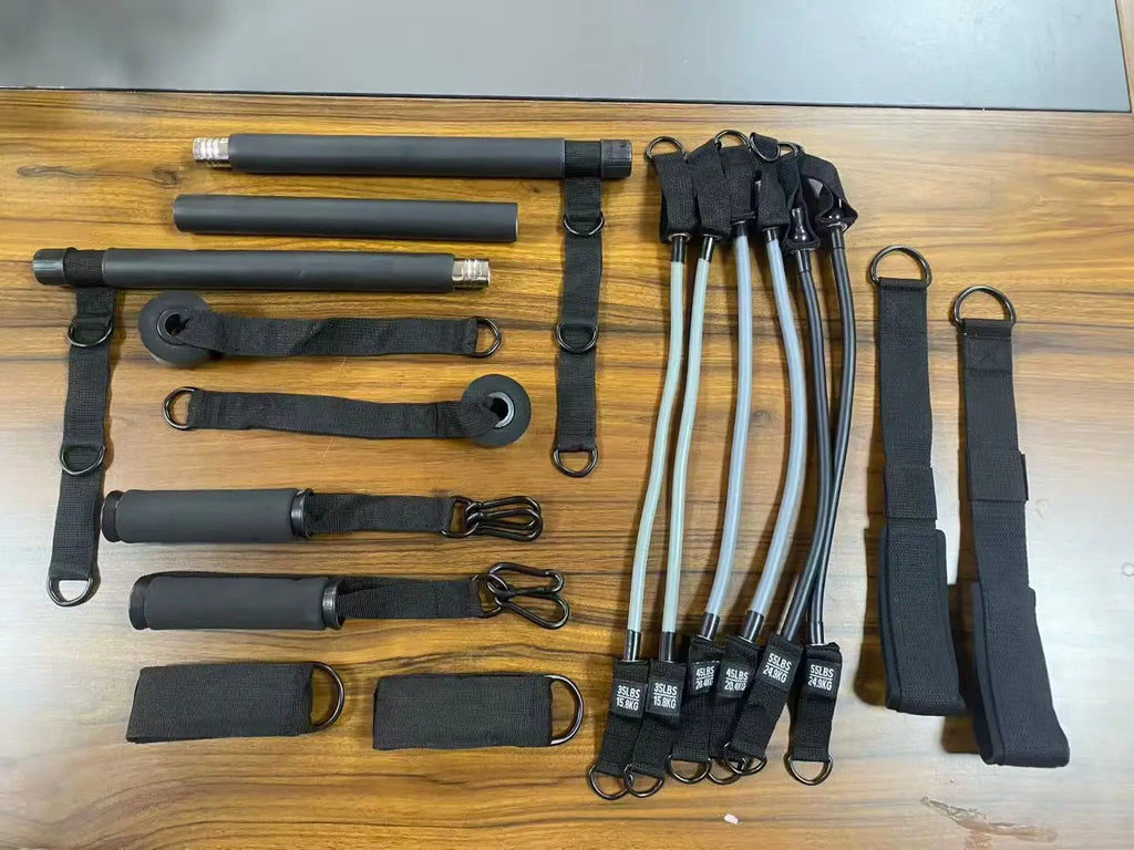 Pilates Set with Resistance Bands Bar & Accessories