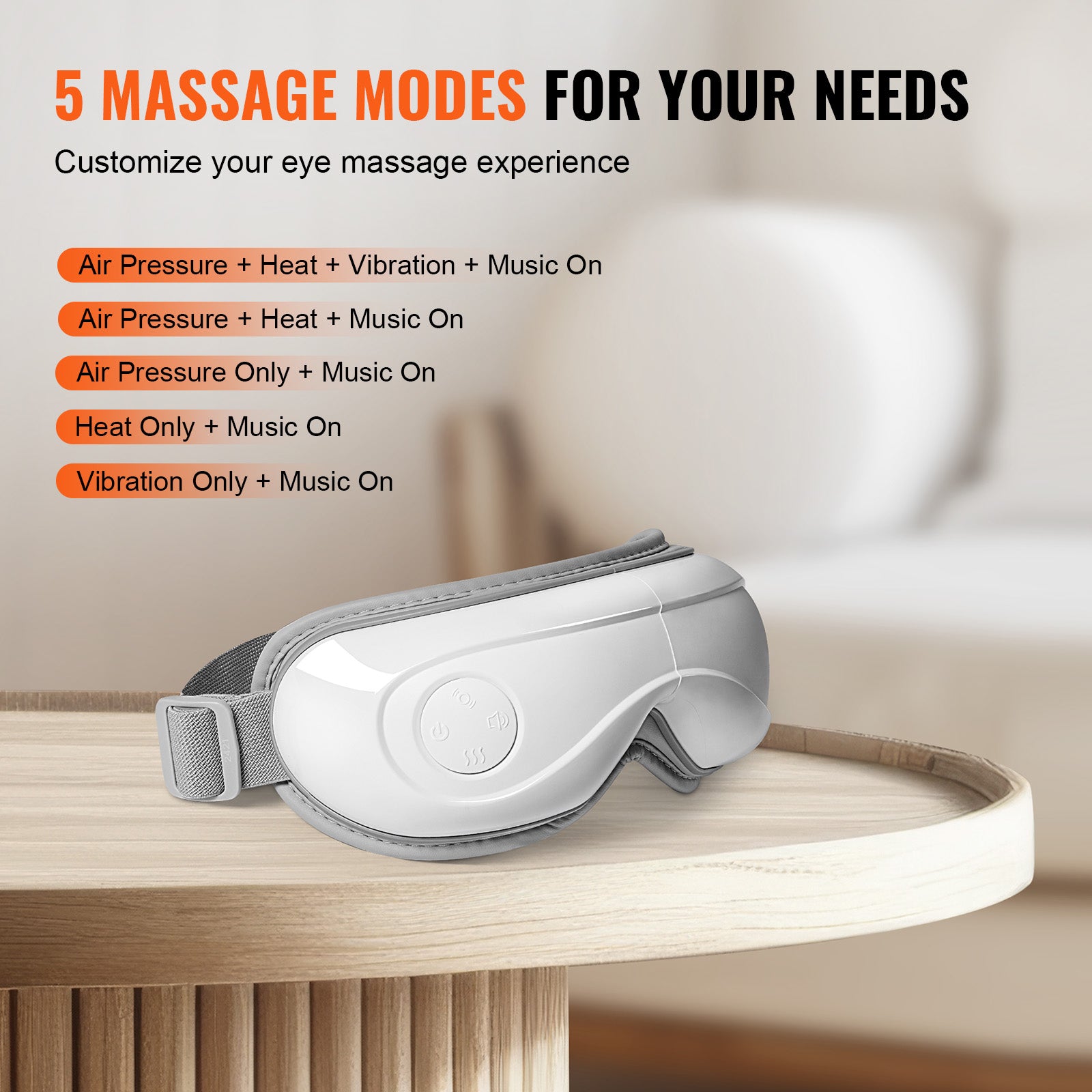 Heated Eye Massager + Bluetooth Music